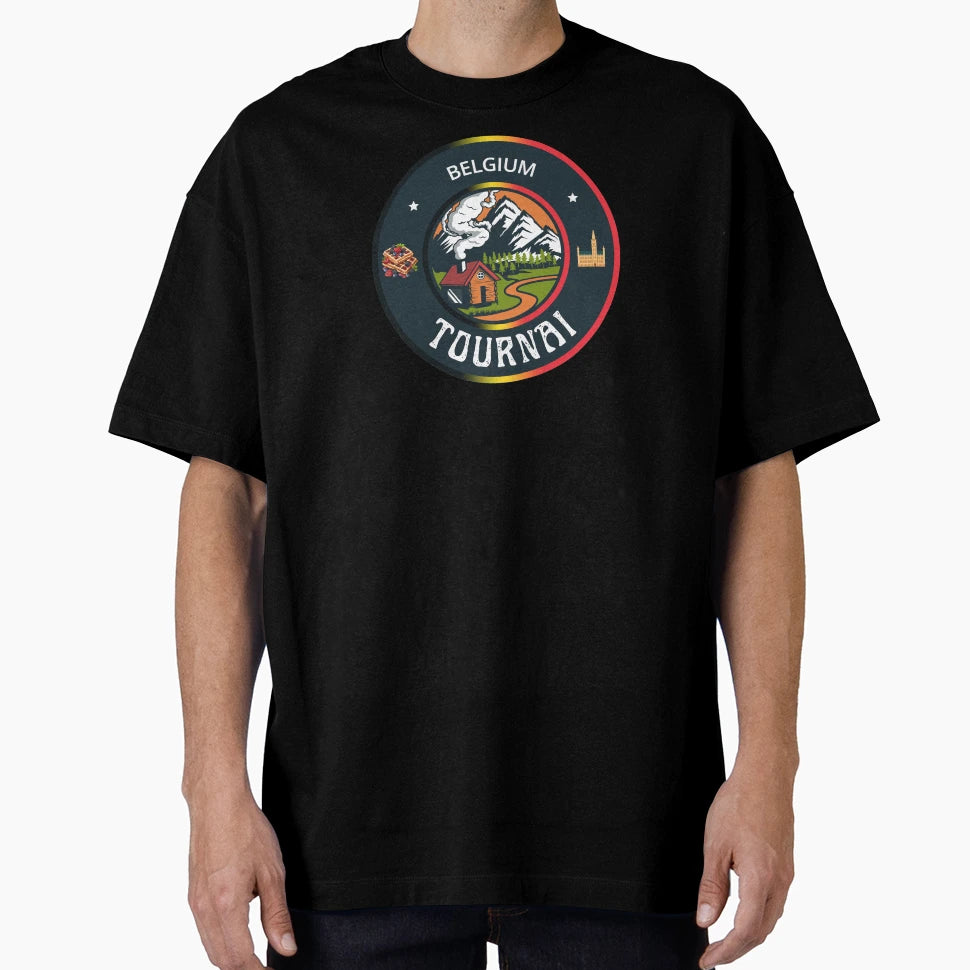 Tournai Belgium Emblem T-Shirt - Unique Graphic Unisex - T-Shirt, Sweatshirt, Hoodie
