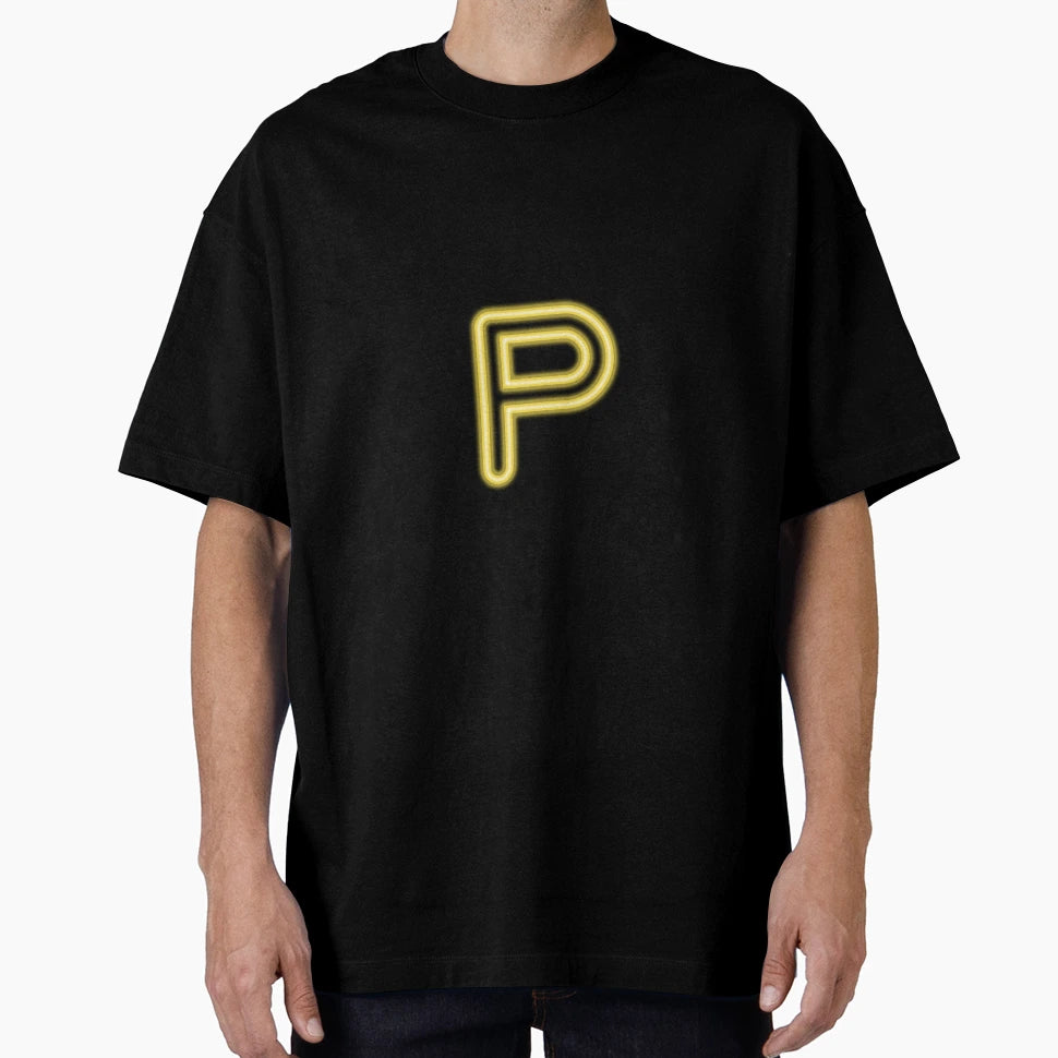 Neon P T-Shirt - Minimalist Print for Adults - T-Shirt, Sweatshirt, Hoodie
