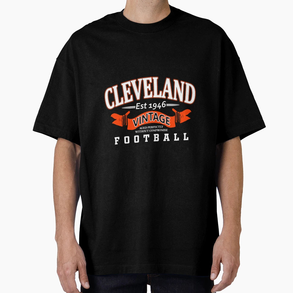Cleveland Football Fan 1946 Gift Loves Cat T-Shirt - Unique Graphic Unisex - T-Shirt, Sweatshirt, Hoodie