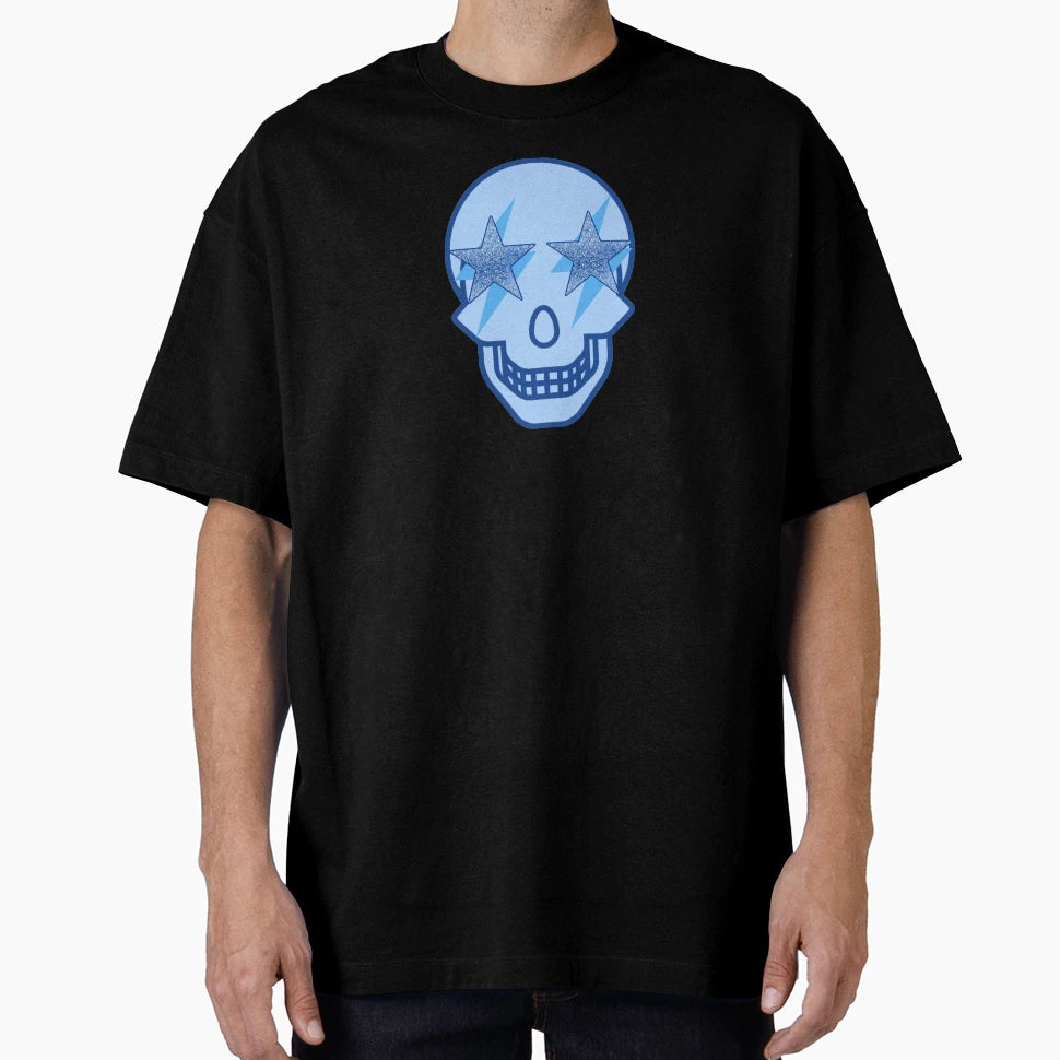 Blue Star Skull T-Shirt - Aesthetic Graphic for Adults - T-Shirt, Sweatshirt, Hoodie