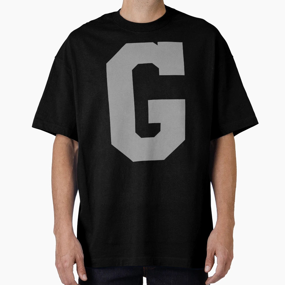 Alphabet Silver G Sports Letter G T-Shirt - Fun Novelty Design Men Women - T-Shirt, Sweatshirt, Hoodie