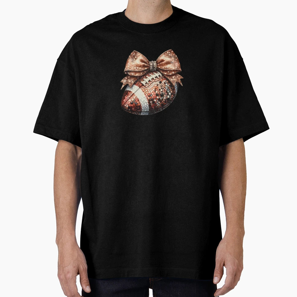 Sparkling Touchdown Glitter Football T-Shirt - Streetwear Style Unisex - T-Shirt, Sweatshirt, Hoodie