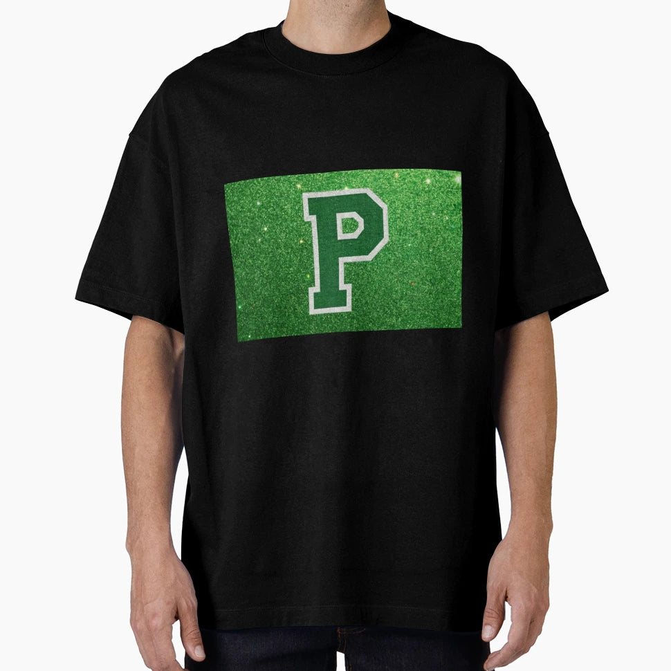 Light Green Letter P Patch Scl Hoodie - Aesthetic Graphic for Adults - T-Shirt, Sweatshirt, Hoodie