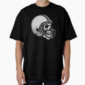Skull Helmet Football T-Shirt - Casual Everyday Wear Men Women - T-Shirt, Sweatshirt, Hoodie