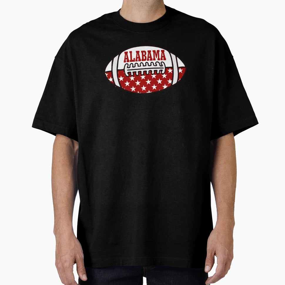 Alabama Star Football T-Shirt - Novelty Apparel Unisex - T-Shirt, Sweatshirt, Hoodie