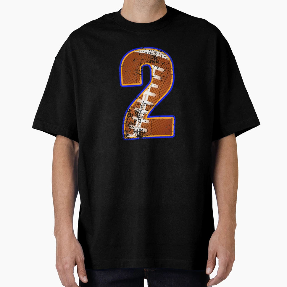 American Football Player Number Two T-Shirt - Minimalist Print Men Women - T-Shirt, Sweatshirt, Hoodie