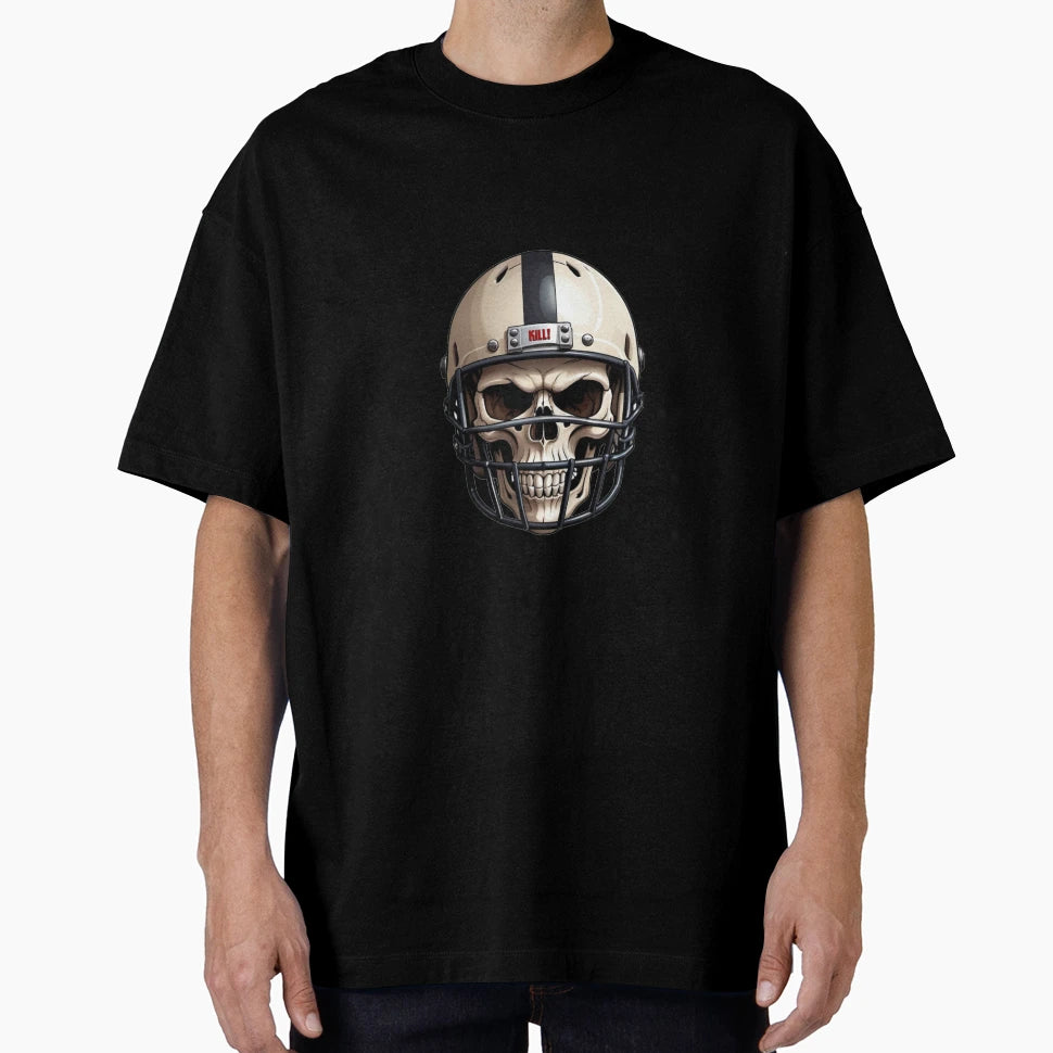 American Football Skull T-Shirt - Unique Graphic Men Women - T-Shirt, Sweatshirt, Hoodie
