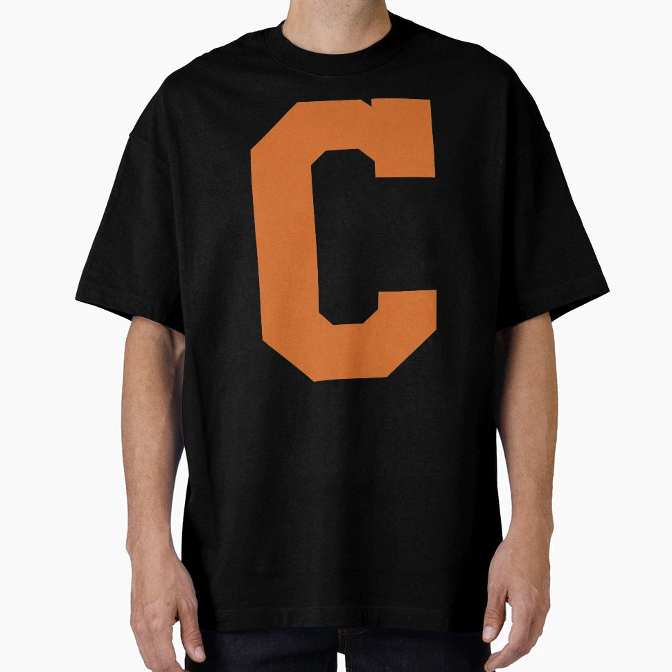 Alphabet Orange C Sports Letter C T-Shirt - Graphic Print Men Women - T-Shirt, Sweatshirt, Hoodie