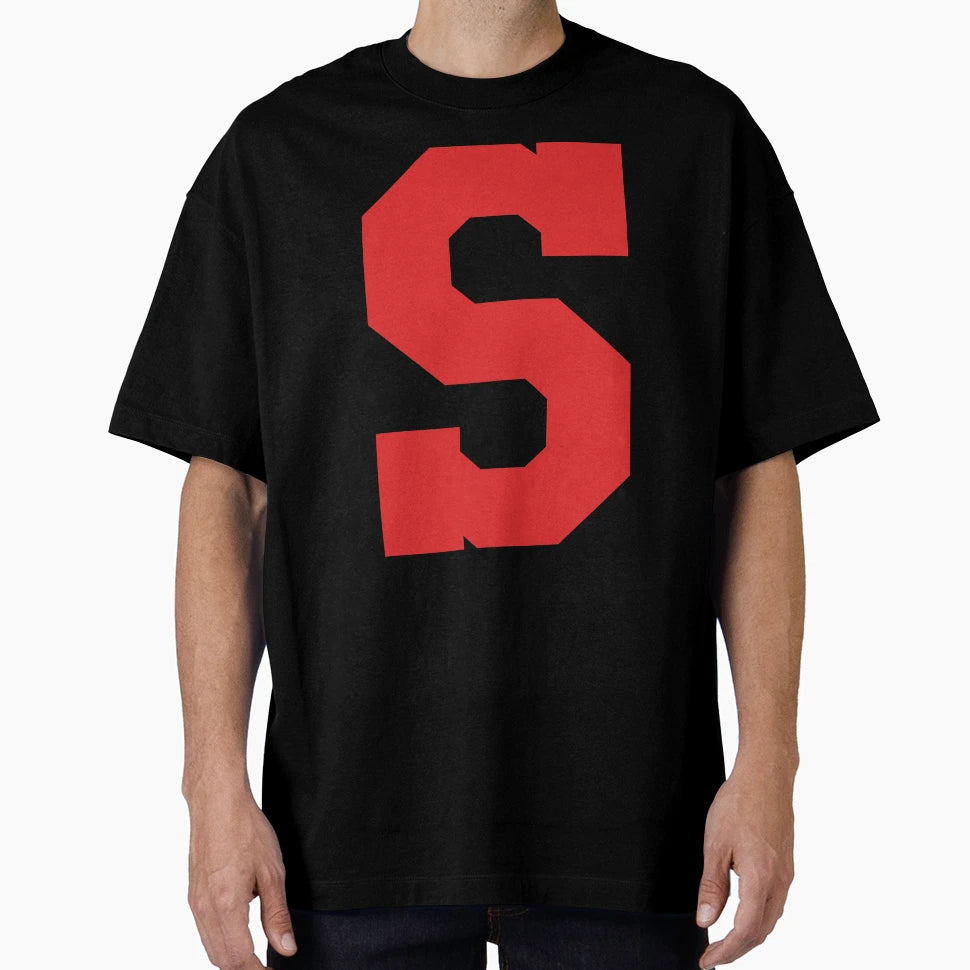 Alphabet Red S Sports Letter S T-Shirt - Streetwear Style Men Women - T-Shirt, Sweatshirt, Hoodie