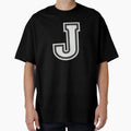 Varsity Letter J Letterman Jacket Ivory T-Shirt - Unique Graphic Unisex - T-Shirt, Sweatshirt, Hoodie