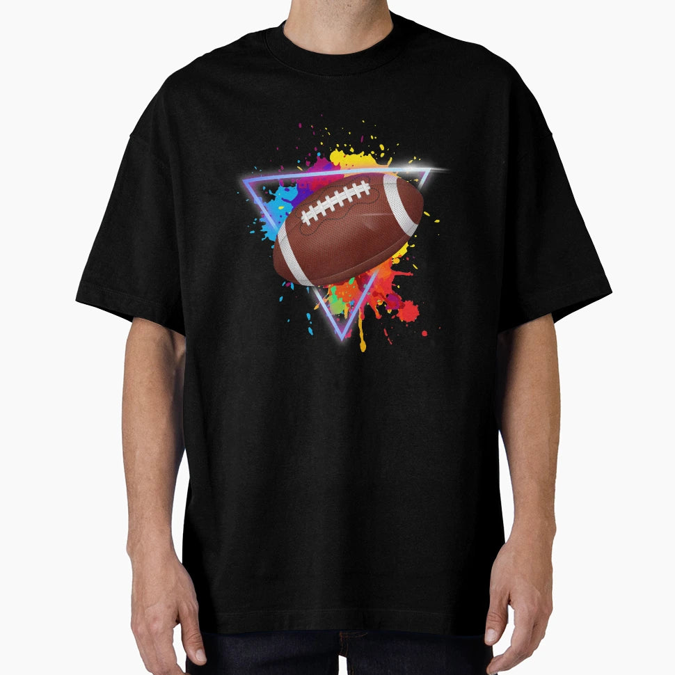American Football Color Splash T-Shirt - Custom Art Print Men Women - T-Shirt, Sweatshirt, Hoodie
