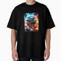 Electric Gridiron Fiery American T-Shirt - Minimalist Print for Adults - T-Shirt, Sweatshirt, Hoodie
