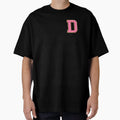 D Bubblegum Glitter Varsity Letter Patches T-Shirt - Novelty Apparel Unisex - T-Shirt, Sweatshirt, Hoodie
