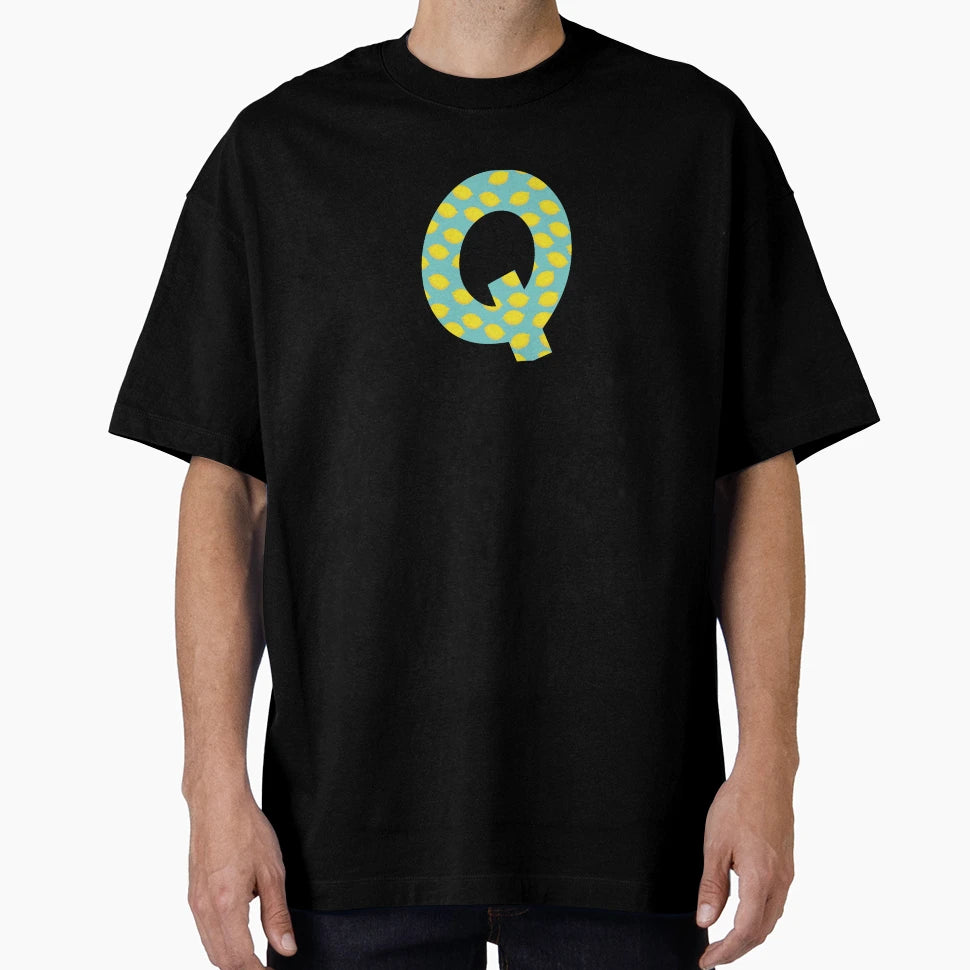 Lemon Summer Monogram Alphabet Letter Q T-Shirt - Graphic Print for Adults - T-Shirt, Sweatshirt, Hoodie