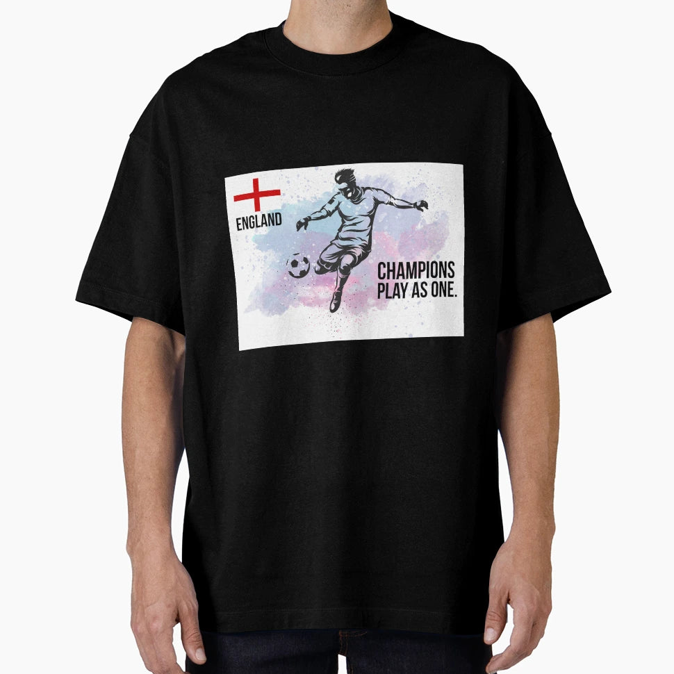 English Player Kicking Football Football T-Shirt - Graphic Print for Adults - T-Shirt, Sweatshirt, Hoodie