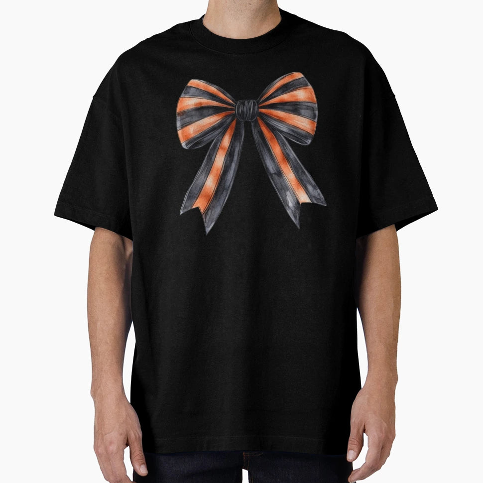 Halloween Bow T-Shirt - Custom Art Print Unisex - T-Shirt, Sweatshirt, Hoodie