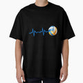 Volleyball Lover Heartbeat Volleyball T-Shirt - Streetwear Style Men Women - T-Shirt, Sweatshirt, Hoodie
