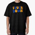 Touch Down Touchdown Blue And Gold T-Shirt - Aesthetic Graphic for Adults - T-Shirt, Sweatshirt, Hoodie