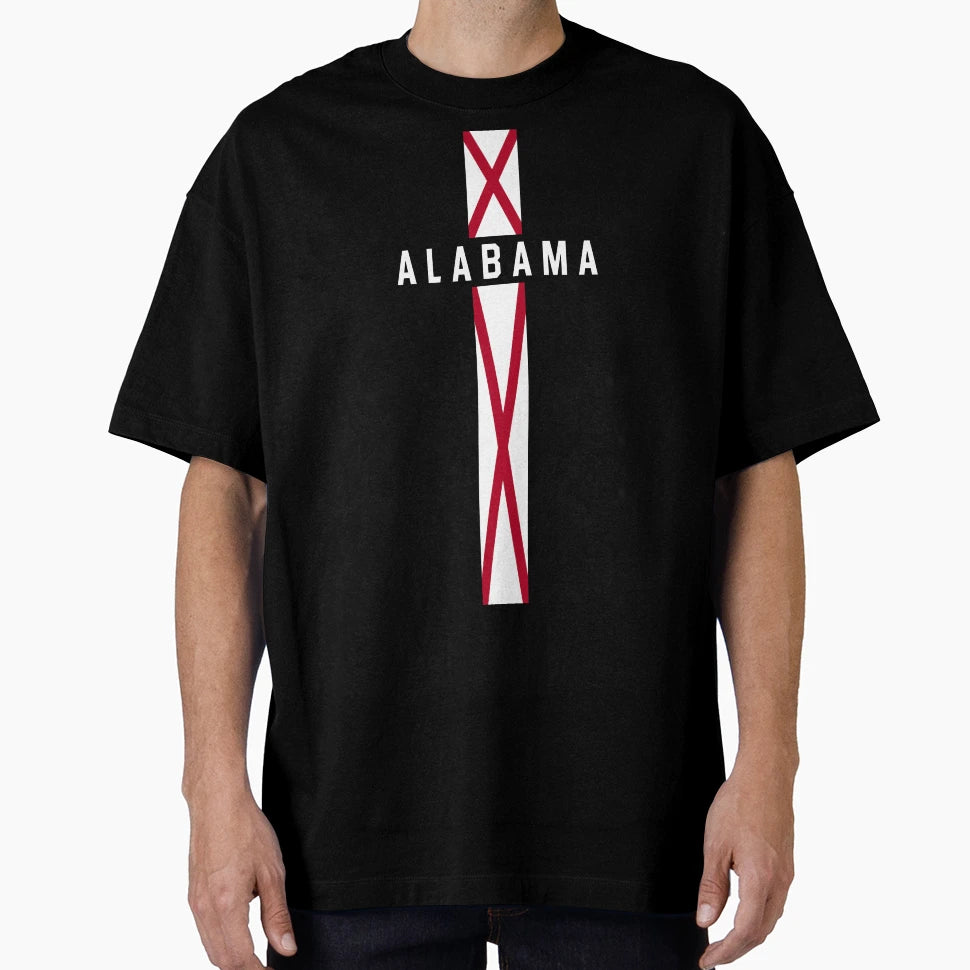Alabama Faith State Pride Crimson White T-Shirt - Novelty Apparel Unisex - T-Shirt, Sweatshirt, Hoodie