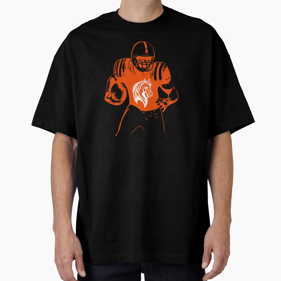 Denver Broncos Footballer T-Shirt - Novelty Apparel for Adults - T-Shirt, Sweatshirt, Hoodie
