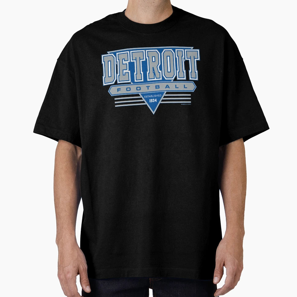 Detroit Football Lions Inspired 90S T-Shirt - Aesthetic Graphic Unisex - T-Shirt, Sweatshirt, Hoodie