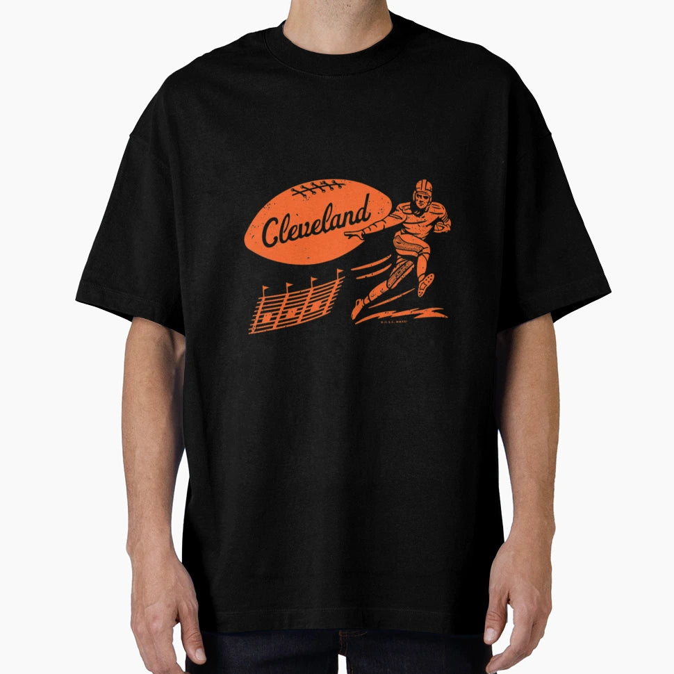 Football Cleveland Browns Orange T-Shirt - Trendy Graphic for Adults - T-Shirt, Sweatshirt, Hoodie