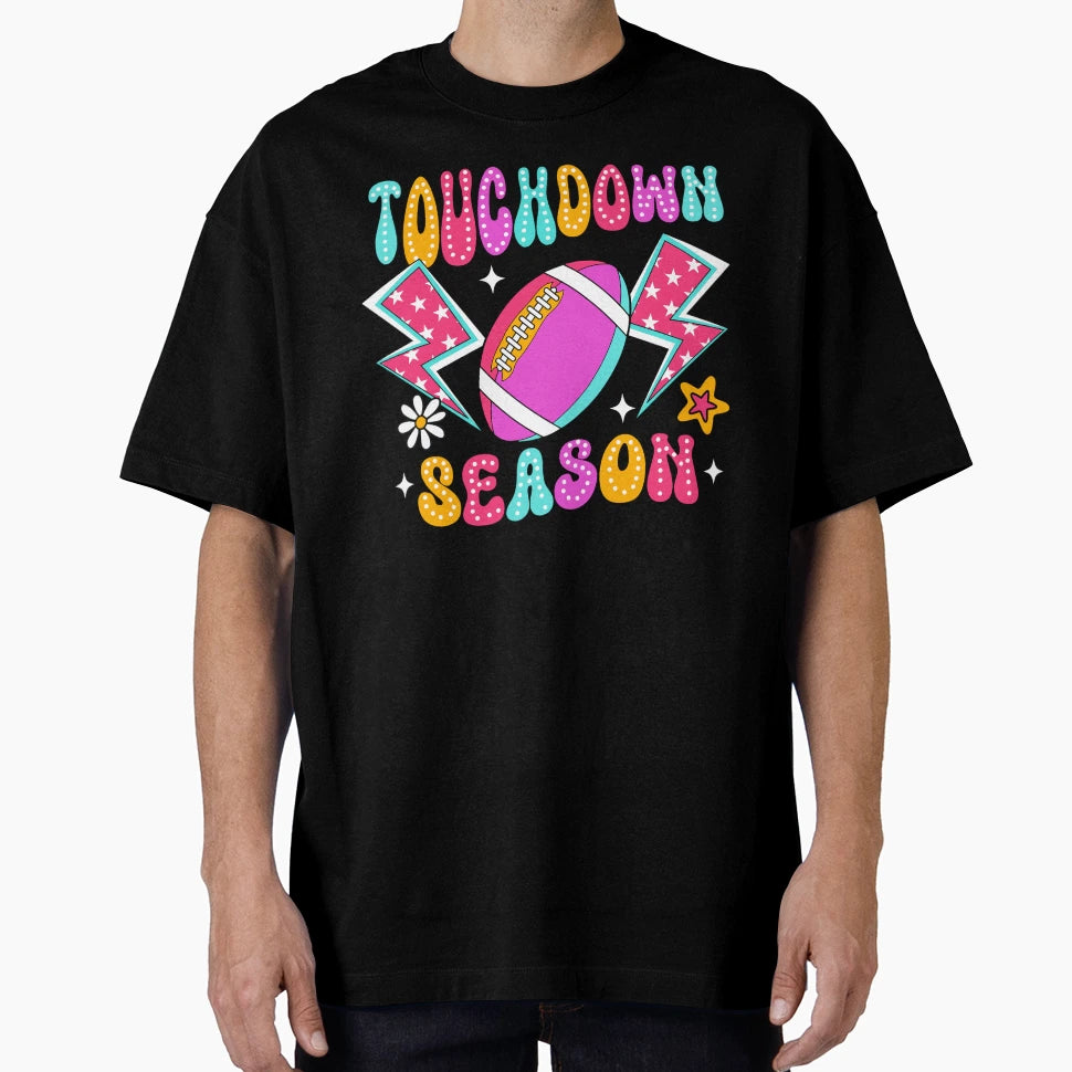 Colorful Touchdown Season T-Shirt - Fun Novelty Design Unisex - T-Shirt, Sweatshirt, Hoodie