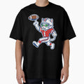 Beast Mode Kitty American Football T-Shirt - Trendy Graphic for Adults - T-Shirt, Sweatshirt, Hoodie