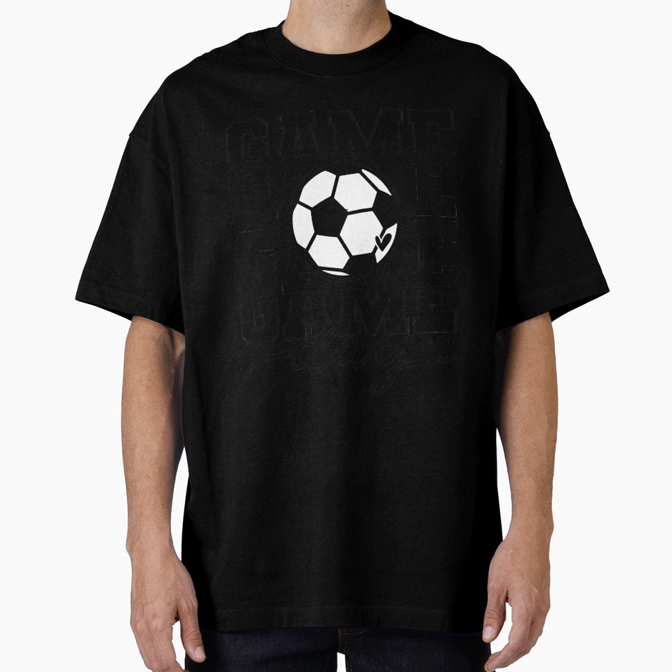 Soccer Game Day Heart T-Shirt - Minimalist Print Unisex - T-Shirt, Sweatshirt, Hoodie