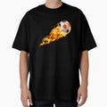 Fudbal Soccer Ball Fire T-Shirt - Casual Everyday Wear for Adults - T-Shirt, Sweatshirt, Hoodie