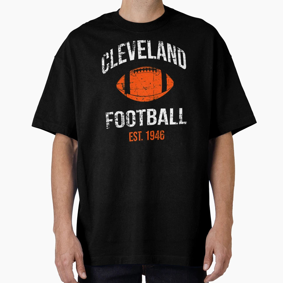 Cleveland Football Team T-Shirt - Streetwear Style for Adults - T-Shirt, Sweatshirt, Hoodie