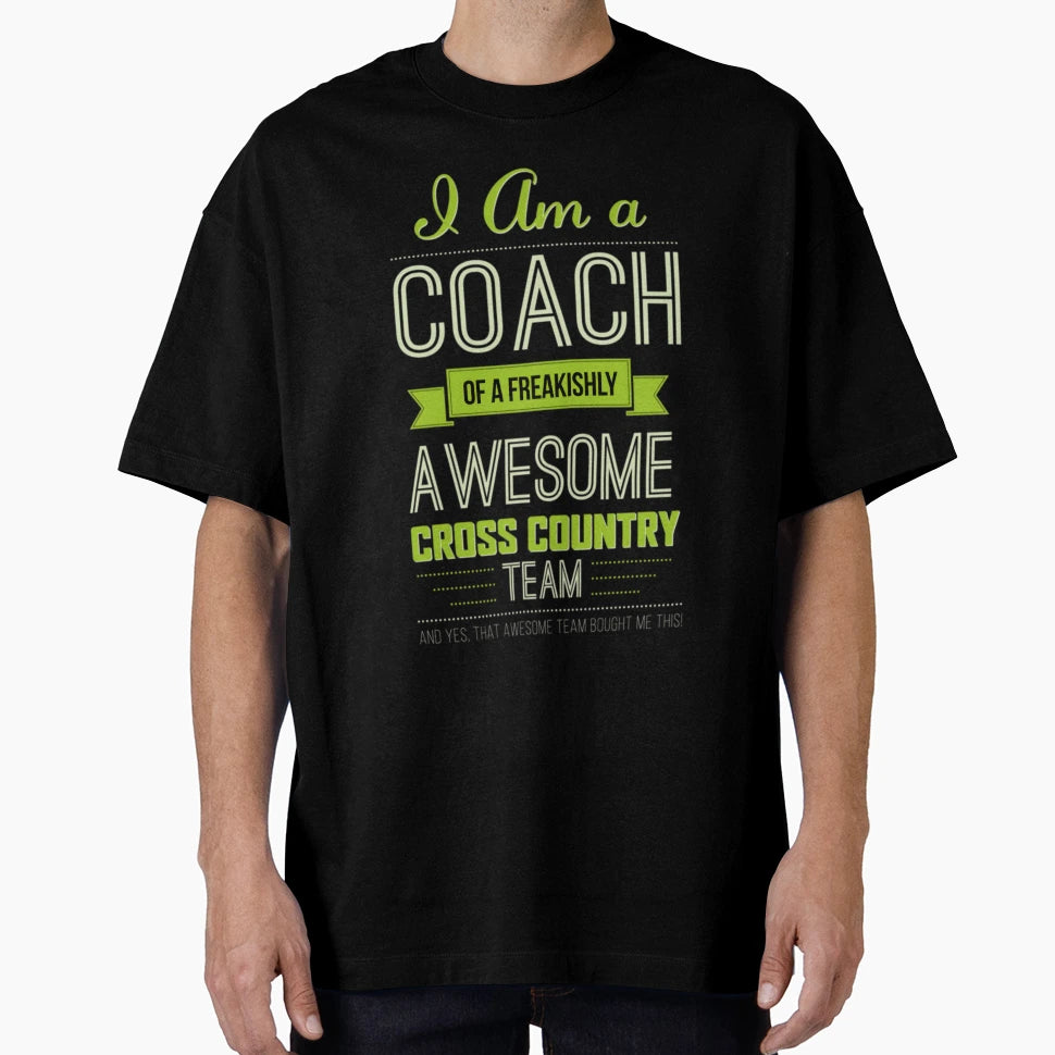 I Am Coach Freakishly Awesome Cross T-Shirt - Minimalist Print Men Women - T-Shirt, Sweatshirt, Hoodie