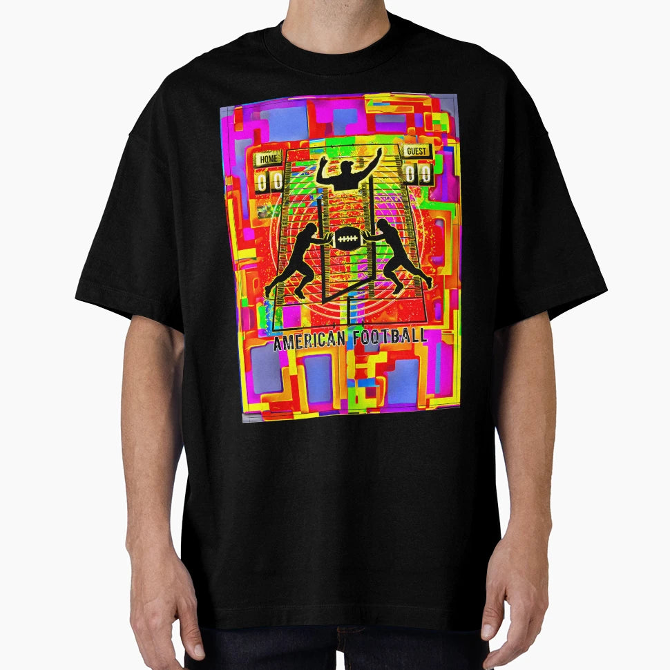 American Football Color Game T-Shirt - Unique Graphic Men Women - T-Shirt, Sweatshirt, Hoodie