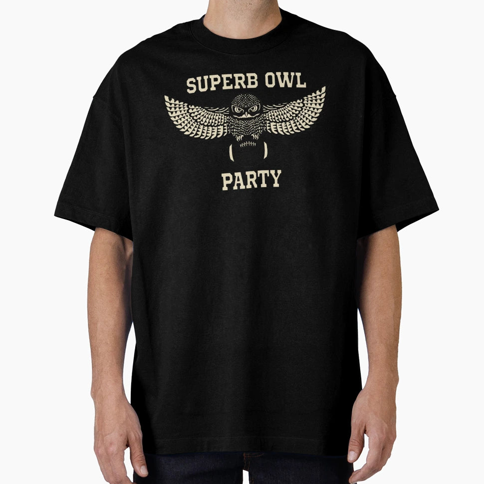 Superb Owl Party T-Shirt - Minimalist Print Unisex - T-Shirt, Sweatshirt, Hoodie
