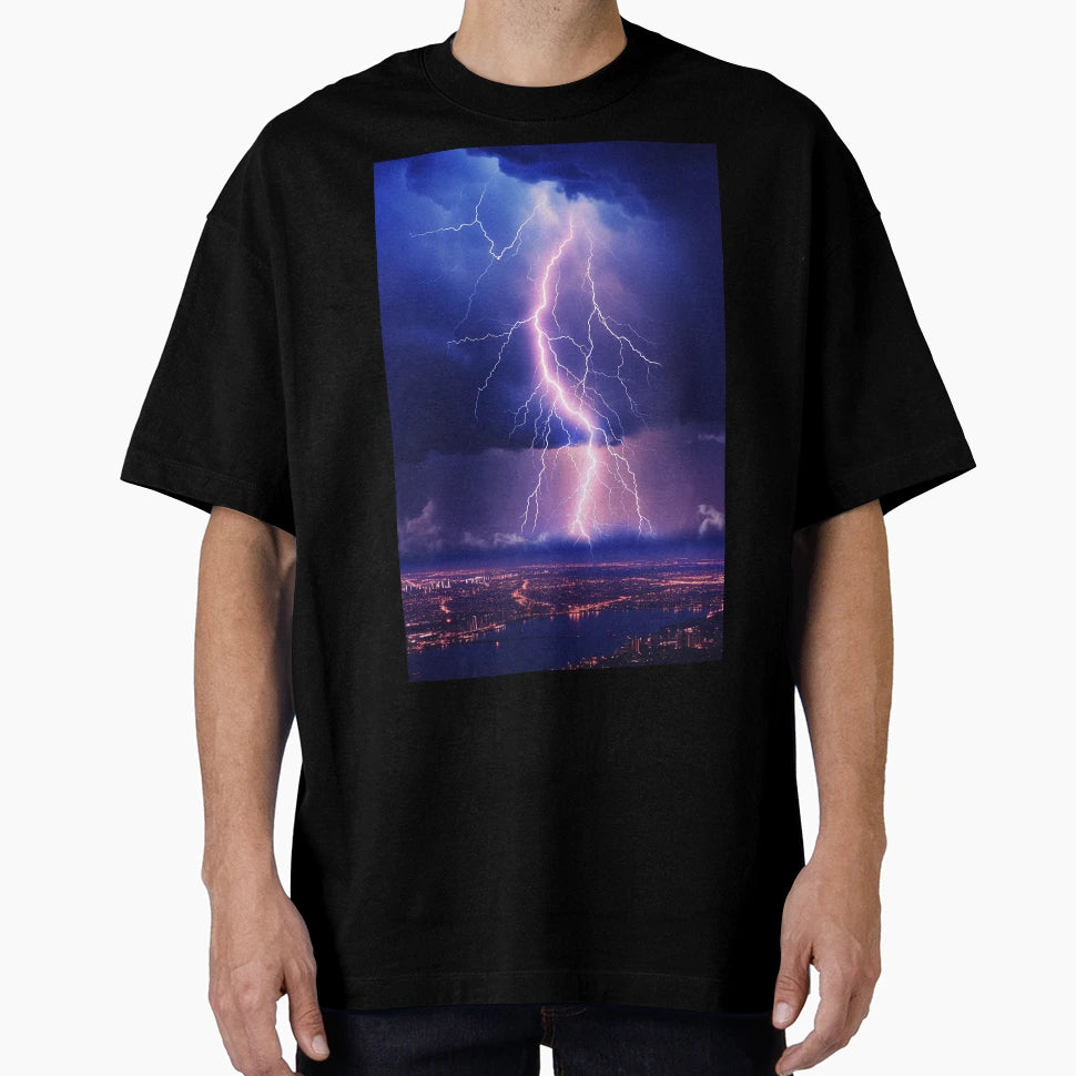 Massive Lightning T-Shirt - Custom Art Print Unisex - T-Shirt, Sweatshirt, Hoodie