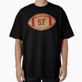 San Francisco Throwback Football T-Shirt - Aesthetic Graphic Men Women - T-Shirt, Sweatshirt, Hoodie