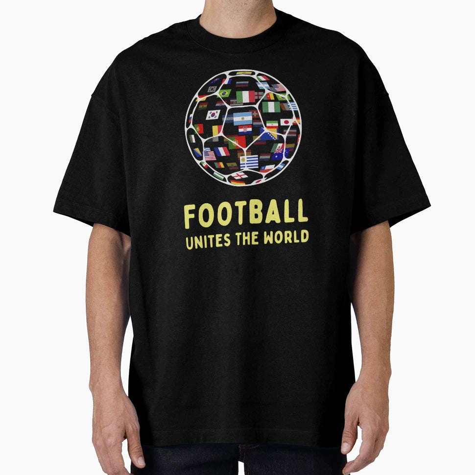 Football Unites World T-Shirt - Trendy Graphic Unisex - T-Shirt, Sweatshirt, Hoodie