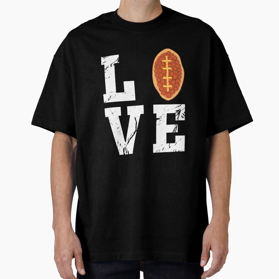Football And Pizza T-Shirt - Novelty Apparel for Adults - T-Shirt, Sweatshirt, Hoodie