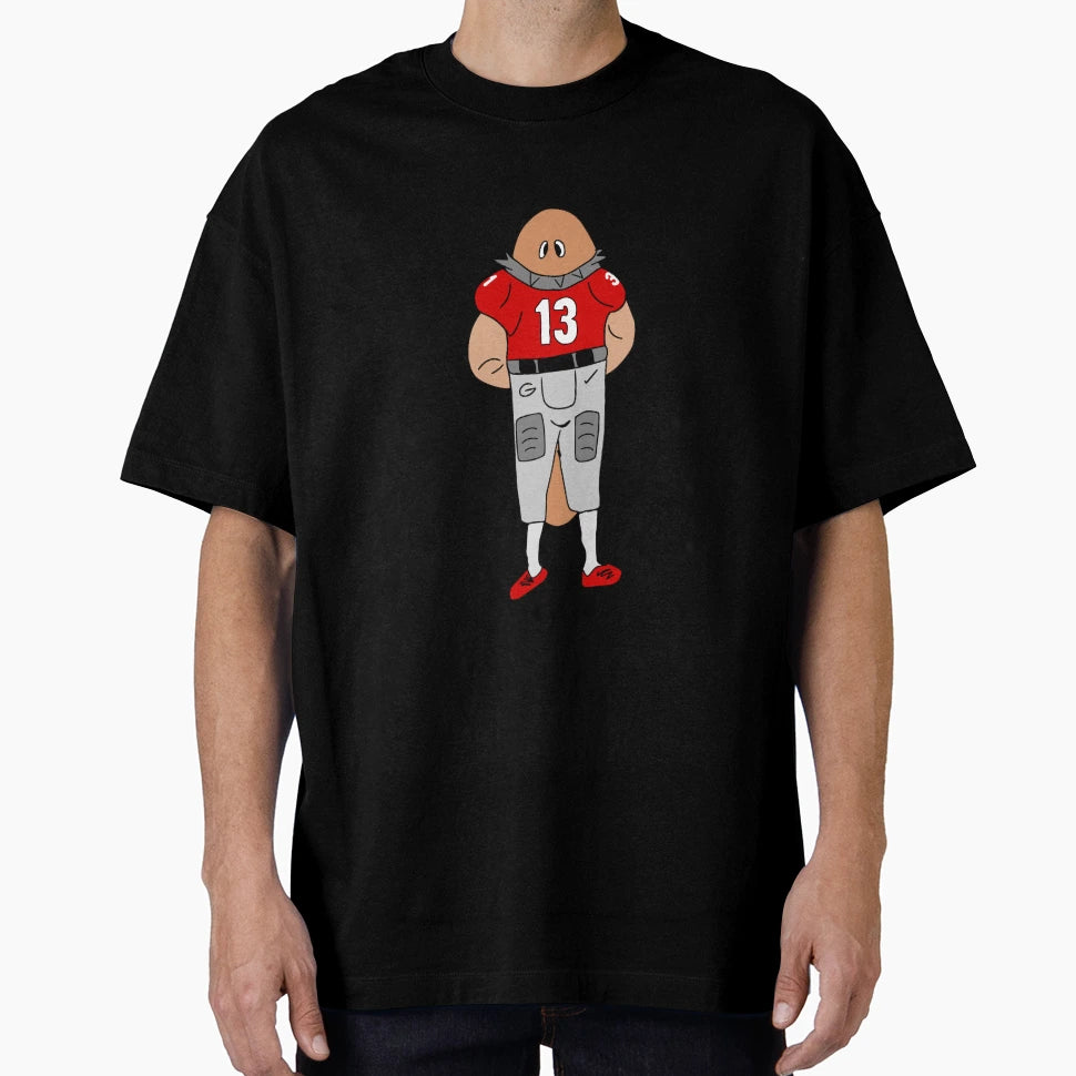 Planarian Football Player T-Shirt - Aesthetic Graphic Unisex - T-Shirt, Sweatshirt, Hoodie