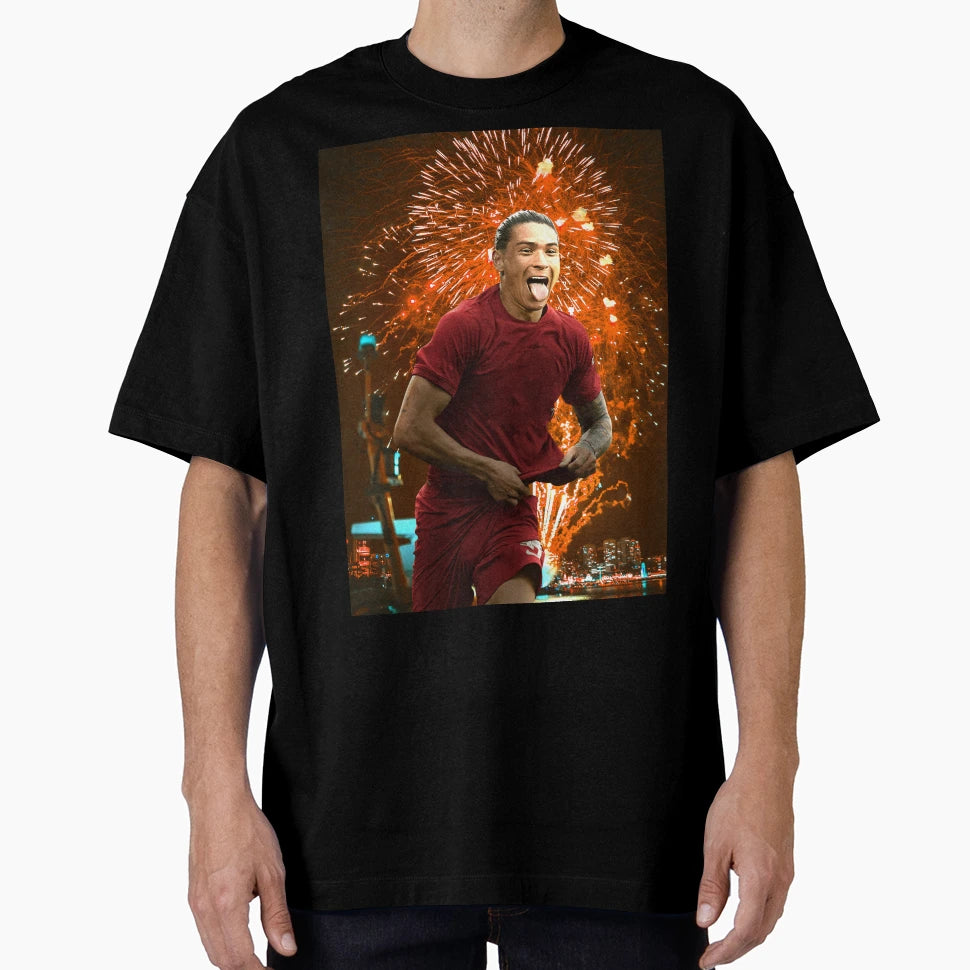Darwin Nunez Explosion T-Shirt - Casual Everyday Wear Men Women - T-Shirt, Sweatshirt, Hoodie