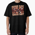 Distressed Game Day Football Bow T-Shirt - Trendy Graphic Unisex - T-Shirt, Sweatshirt, Hoodie