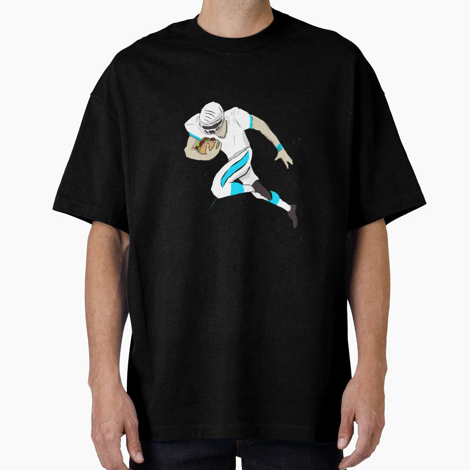 Football And Taco T-Shirt - Minimalist Print for Adults - T-Shirt, Sweatshirt, Hoodie