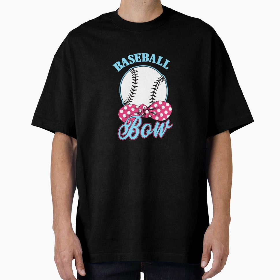 Baseball Or Bow T-Shirt - Aesthetic Graphic for Adults - T-Shirt, Sweatshirt, Hoodie
