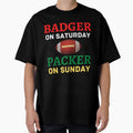 Badger Saturday Packer Sunday T-Shirt - Aesthetic Graphic Men Women - T-Shirt, Sweatshirt, Hoodie