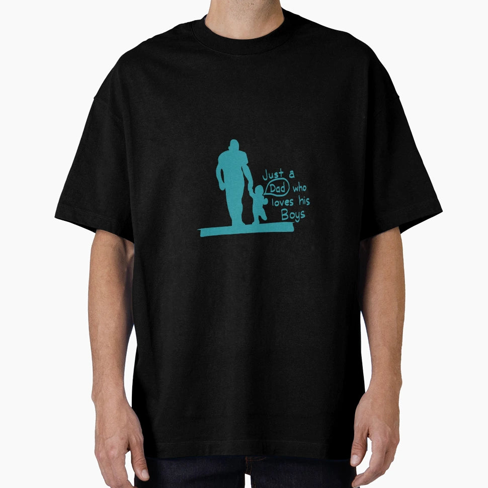 Just Dad Who Loves His T-Shirt - Minimalist Print Unisex - T-Shirt, Sweatshirt, Hoodie