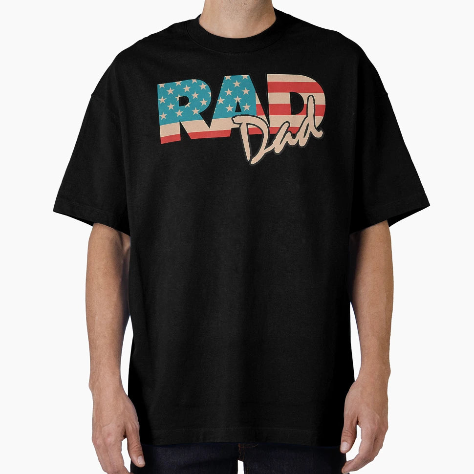 Rad Dad 1990S Gif Farther T-Shirt - Casual Everyday Wear for Adults - T-Shirt, Sweatshirt, Hoodie