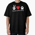 Peace Love Dogs T-Shirt - Minimalist Print for Adults - T-Shirt, Sweatshirt, Hoodie