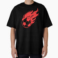 Soccer Ball Fire Red Soccer Ball And T-Shirt - Streetwear Style for Adults - T-Shirt, Sweatshirt, Hoodie