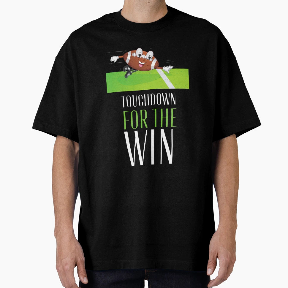 43 Touchdown Win Black T-Shirt - Minimalist Print Men Women - T-Shirt, Sweatshirt, Hoodie