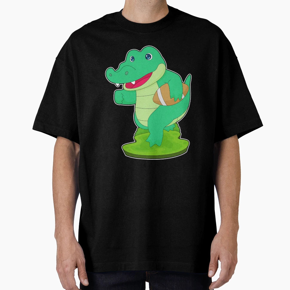 Crocodile American Football Sports T-Shirt - Graphic Print Unisex - T-Shirt, Sweatshirt, Hoodie